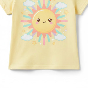 T-shirt en coton tricoté épais pour enfants, écologique, style vêtement de travail durable, idéal pour les jeux actifs, coutures renforcées - Product Image 3