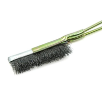 Brosse à gratter en fil d'acier industriel de haute qualité, durable, pour le polissage et le nettoyage agressif des surfaces métalliques dures