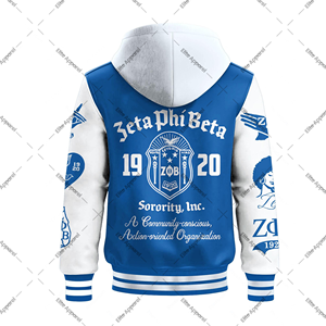 Veste à capuche personnalisée Zeta Phi Beta sororité | Sweat-shirt brodé de lettre grecque | Vêtements grecs ZPB pour les sororités - Product Image 2