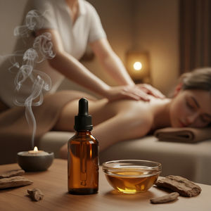 Vente flash Huile essentielle d'agarwood 100% pure biologique GMP ISO certifiée Aromaaz International pour l'aromathérapie Emballage personnalisé - Product Image 3