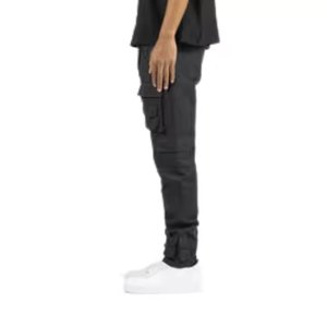 Pantalones Cargo Casuales Rectos con Logotipo Personalizado, Novedades 2025, Pantalones de Alta Calidad para Hombre, 100% Algodón, Bolsillos Negros - Product Image 4