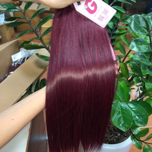 BIGG-máquina de cabello de doble trama, 16 ", # 1B, cutícula de estiramiento súper doble, alineación, extensión de cabello Remy virgen humano 100% Natural - Product Image 6