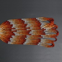 Perles carrées facettées en opale de feu mexicaine naturelle, 4,5 mm, brin complet de 8 à 16 pouces, avec certificat d'expertise tiers