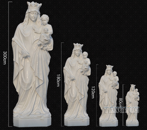 Estatua <span class=keywords><strong>de</strong></span> <span class=keywords><strong>la</strong></span> Virgen María con el Niño Jesús, Figura <span class=keywords><strong>de</strong></span> María y el Niño Jesús para Lápida - Product Image 6