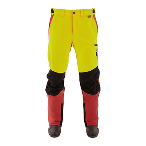 Neon Yellow/Red Comfort <b>Garden</b> Protective <b>Trousers</b> Size 48 - Product Image 2