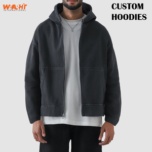 Unisexe Basics 100% Coton Pull Hommes Casual Zip Hoodie Heavyweight Hiver Streetwear Veste Brodé Technics Vente en gros - Product Image 5