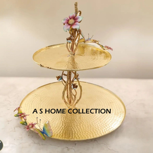 Juego de soporte para pastel de boda de Venta caliente, mesa de postre redonda de Metal de aluminio, soporte para cupcakes chapado en oro - Product Image 3