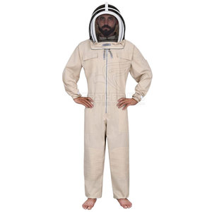 Traje de apicultura de algodón transpirable con velo desmontable para seguridad Traje de apicultura ligero con cobertura y protección completas - Product Image 3