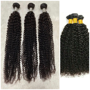 Cheveux crus bouclés crépus de luxe Remy trames malaisiennes longue durée sans enchevêtrement - Product Image 1