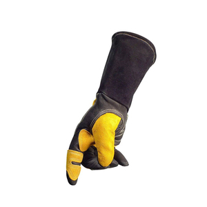 Nouveaux gants de soudage en cuir de vachette pleine fleur de qualité supérieure, résistants, confortables, protecteurs et respirants - Product Image 6