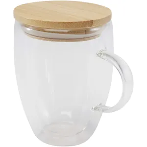 Taza de Vidrio de Bambú Sostenible para Amantes de la Bebida Ecológica - Product Image 3