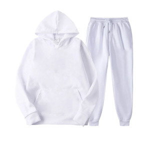 Jersey de invierno de peso pesado unisex, conjuntos de Sudadera con capucha, ropa deportiva de alta calidad con pantalones de chándal, chándal de invierno personalizable OEM para hombre - Product Image 3