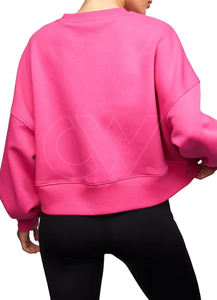 เสื้อสเวตเตอร์คอกลมสำหรับผู้หญิงขนาดใหญ่ดีไซน์ใหม่เสื้อสเวตเตอร์แบบเรียบสำหรับผู้หญิงเสื้อสวมหัวแฟชั่นทรงหลวมดีไซน์ใหม่ - Product Image 2