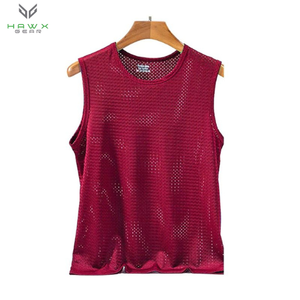 Logotipo personalizado de algodón de talla grande para hombres Muscle Gym Running Stringer Tank Tops Fitness Bodybuilding Tank Tops - Product Image 3