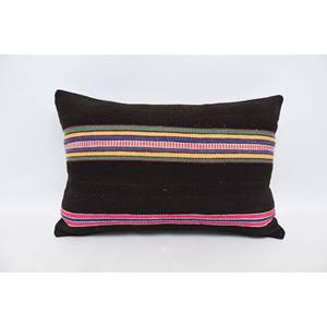 Multicolor Bohemian Kilim Pillow 16x24 Inch Luxury <b>Silk</b> <b>Cushion</b> Woven Vintage Print Pattern for Sofa Floor Use for Christmas - Product Image 1