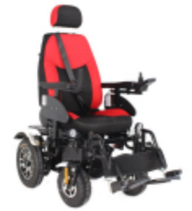 Silla de Ruedas Eléctrica Todoterreno Multifuncional de Cuatro Ruedas para Trabajo Pesado con Amortiguación Inflable y Batería de Plomo-Ácido - Product Image 5