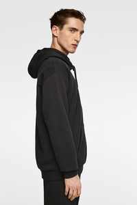 Vente en gros 60% coton 40% polyester Sweat-shirt personnalisé de haute qualité Ourlet et poignets côtelés Sweat-shirt uni Homme Sweat-shirt noir - Product Image 4