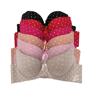 Reggiseno Traspirante con Design a Cuore, Effetto Push-Up, Regolabile, Senza Ferretto, Chiusura con Gancetti, Taglie Forti - Product Image 1