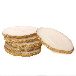 Sous-verre en résine de qualité supérieure sous-verre fait à la main pour bureau bureau maison et bureau utiliser pierre forme irrégulière sous-verres en gros 2025 - Product Image 1