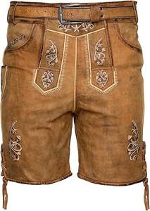 Oktoberfest Hommes Personnalisé Lederhosen Allemand Bavarois Shorts OEM Usine Fournisseur en Gros pour les Marques Privées - Product Image 2