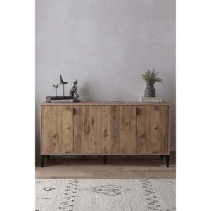 Mueble de Salón Arden de 4 Puertas, Consola de Tablero de Partículas, Diseño Moderno de Mediados de Siglo, Puertas Planas, Garantía de 2 Años, Muebles para el Hogar y Hoteles - Product Image 1