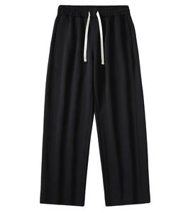 Fabricant de pantalons de survêtement lourds de qualité supérieure Pantalon de survêtement évasé à coupe décontractée à jambe droite vierge surdimensionné personnalisé - Product Image 6