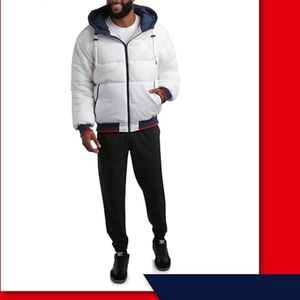 Chaqueta de invierno informal para hombre, abrigo de tela acolchada, prendas de vestir acolchadas con capucha, a prueba de viento y a prueba de viento - Product Image 6