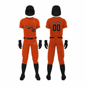 Uniforme de béisbol liso con logotipo personalizado, tamaño personalizado de alta calidad y uniformes de béisbol para hombres - Product Image 1