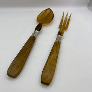 Sécurité alimentaire Meilleur produit en résine de bois Très bon ensemble de couverts royaux pour vaisselle Ensemble de cuillères et de fourchettes en bois - Product Image 2