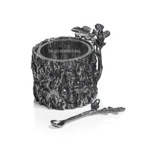 Bol de service luxueux artisanal à texture martelée de renne pour la décoration intérieure et les intérieurs japonais classiques et modernes - Product Image 4