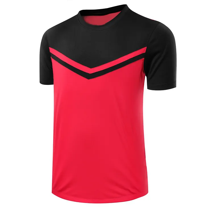 Großhandel Herren individuelles Design Kurzarm-T-Shirt Freizeittraining Fußballtrikot Schulfußballteam Spiel Fußballuniform