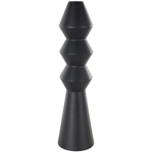 Vase en verre noir et blanc ombré avec des vases décoratifs modernes et une finition dégradée pour une décoration intérieure minimaliste élégante - Product Image 2