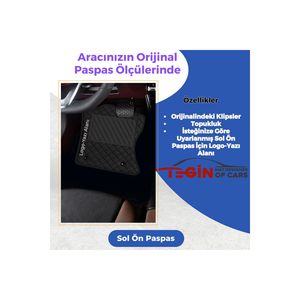 Mercedes E Class W211 2002-2009 primo in pelle nera tappetino con bordo nero