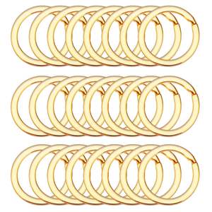 Porte-clés fendus plaqués métal chromé classique durable 30 MM de diamètre approvisionnement en vrac fabricant indien à des fins décoratives multiples - Product Image 6