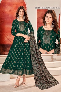 Heavy 14 Kg Rayon with Multi-cold Print with Dupatta Set Kurtis for Online Sale - Product Image 5