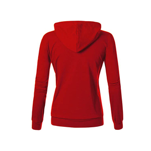 Sudadera con Capucha Roja Unisex, Corte Regular, Color Sólido, Tejido de Algodón, Informal, para Otoño - Product Image 2