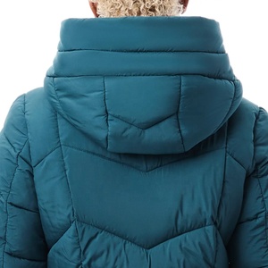Manteau d'hiver décontracté unisexe pas cher veste coupe-vent imperméable à capuche camouflage avec col en laine - Product Image 2