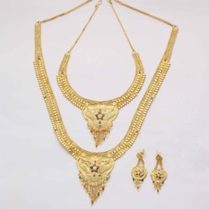 ชุดเครื่องประดับยาวแบบอินเดียชุบทองเครื่องประดับแฟชั่นแบบห่วงโซ่โซ่ขนาดเล็กเครื่องประดับสำหรับนิกายออร์โธดอกซ์ - Product Image 2