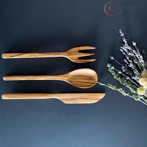 Wooden Cutlery Set 100 Pcs Disposable Sustainable Smooth Texture Comfortable Grip Eco Friendly Dining <b>Essentials</b> - Product Image 1