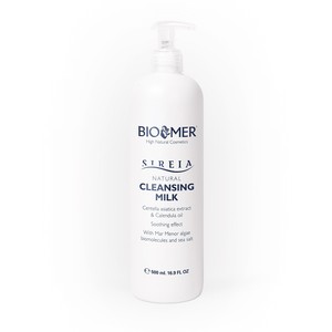 BIOMER Sireia Leche Limpiadora Natural 500 ml Limpiador Facial con Centella Asiática y Aceite de Caléndula - Product Image 1