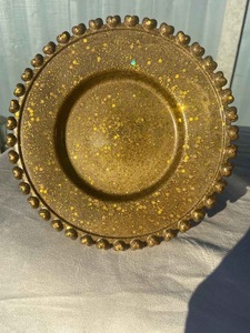 Plato Redondo de Resina para Servir, Plato Duradero, Perfecto para Regalar o Decorar Interiores - Product Image 3