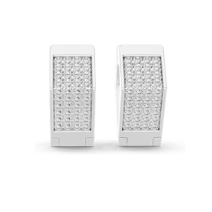Boucles d'oreilles en diamant de laboratoire 0,4 CT, clarté VVS-VS, couleur EF, or 18 carats, 14 carats, 10 carats et argent 925, or rose, or jaune, or blanc - Product Image 3