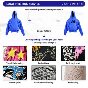 Sweat-shirt à capuche oversize noir uni pour homme, en molleton épais, personnalisable, streetwear, marque privée, vêtements d'hiver - Product Image 4