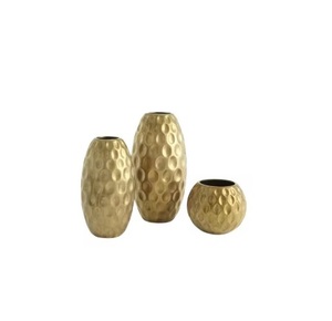Home Wedding Brass/Iron Eco-Friendly Modern Design <b>3</b>-Piece Flower <b>Vase</b> Tableware <b>Set</b> - Product Image 3