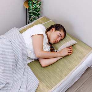 Japanese Igusa <b>Flat</b> <b>Pillow</b> Beige - Product Image 5