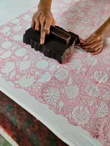 Sarong en coton imprimé à la main, jupe de plage, pareo, châle, écharpe, voile de coton floral, vêtement d'été - Product Image 4