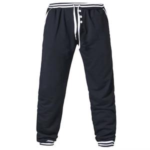 Nouvel arrivage de pantalons décontractés droits pour hommes en toile respirante taille élastique vente en gros meilleure vente de haute qualité - Product Image 1
