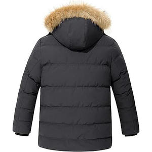 Veste matelassée d'hiver personnalisée OEM pour hommes, imperméable à capuche chaude et respirante pour le sport - Product Image 2