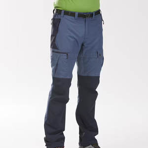 Pantalon de poche cargo décontracté en coton pour hommes, coupe ample à séchage rapide, style long à la mode, fermeture à la taille élastique, design plat - Product Image 6