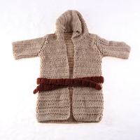 Set di Cinque Pezzi Lavorato a Mano per Fotografia di Bambini, Costume da Maestro Yoda per il Centenario del Bambino, Accessori per Fotografia